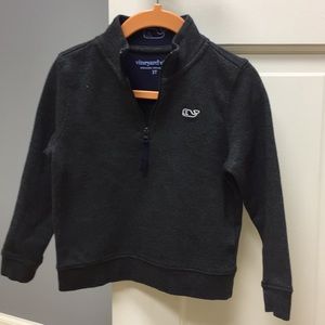 Boys 3T Vineyard Vine grey 1/4 zip sweater